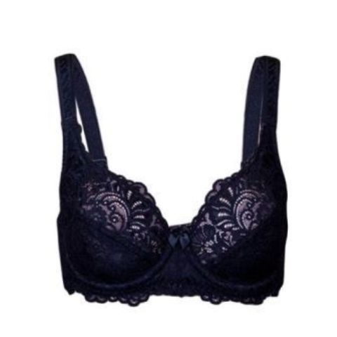 Fashion Beautiful Black Soft Lace Underwired Push-up Bra - With Plus Sizes