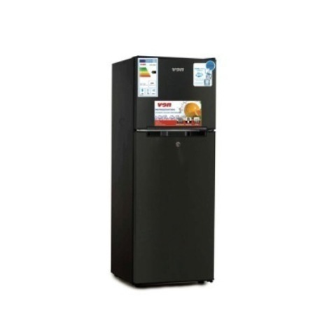 VON VART-18DMS Double Door Fridge 138L - Stainless Steel