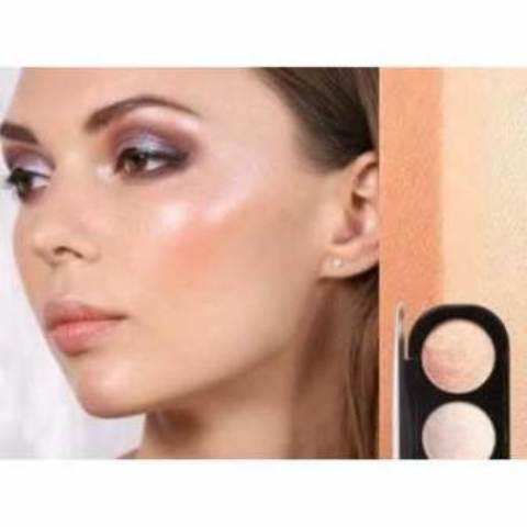 3 Colors Blush&Highlighter Palette Face Matte Highlighter Powder Illuminated Blush Powder