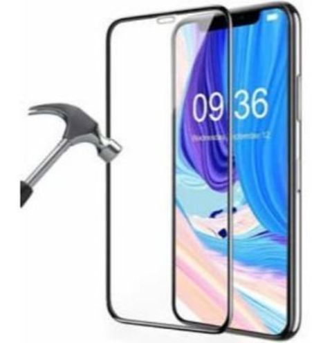 iPhone XR 5D Tempered Glass  Full Coverage Premium Anti Explosion Premium Tempered Glass  9H Hardness Ultra Clear  Anti Scratch Free Anti Finger Print