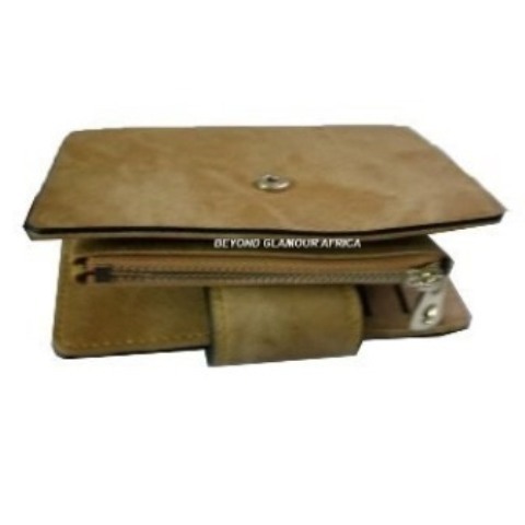 Ladies Green Golden Leather Clucth