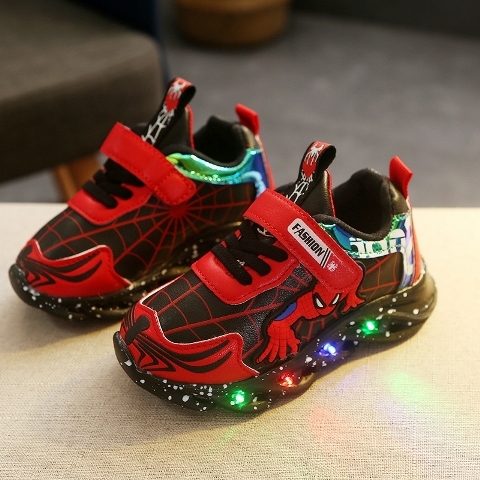 Kids Spiderman Luminous Shoes