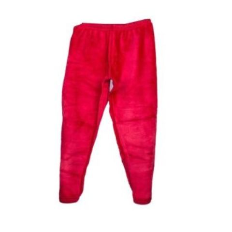 Red Kid's Cotton Pants-fleece Underside (2-10yrs)