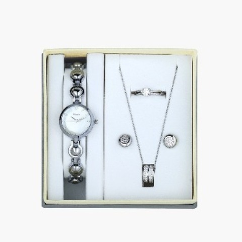 Jewelry Set with a Watch, Matching Necklace, ring & Earrings Jewellery Set Best Selling Locally Available Valentine Gifts
