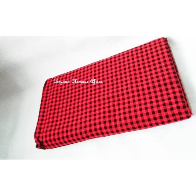 Genuine Red Maasai Shuka