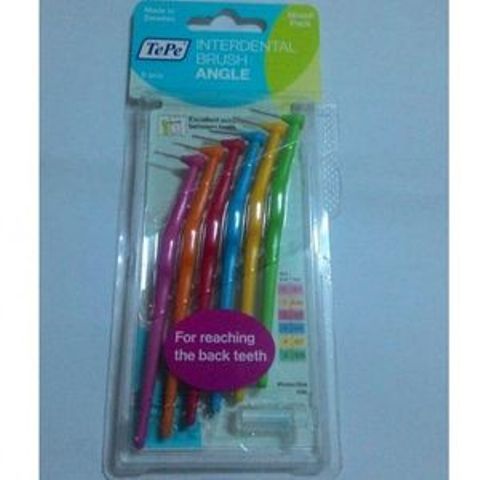 Tepe Interdental Brush Head Angle Mixed Pack of 6