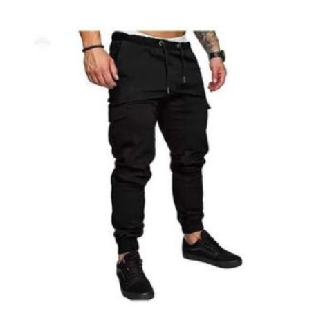 Fashion Quality Cargo Pants- Black