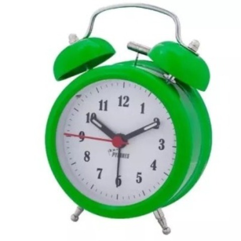 Clock Black Large Twin Bell Alarm Clock