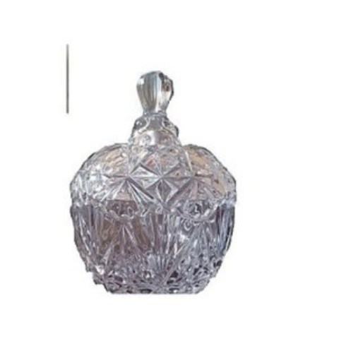 Crystals High Grade Glass-Bowl-Glass-Candy-Pot-with-lid-Sugar dish