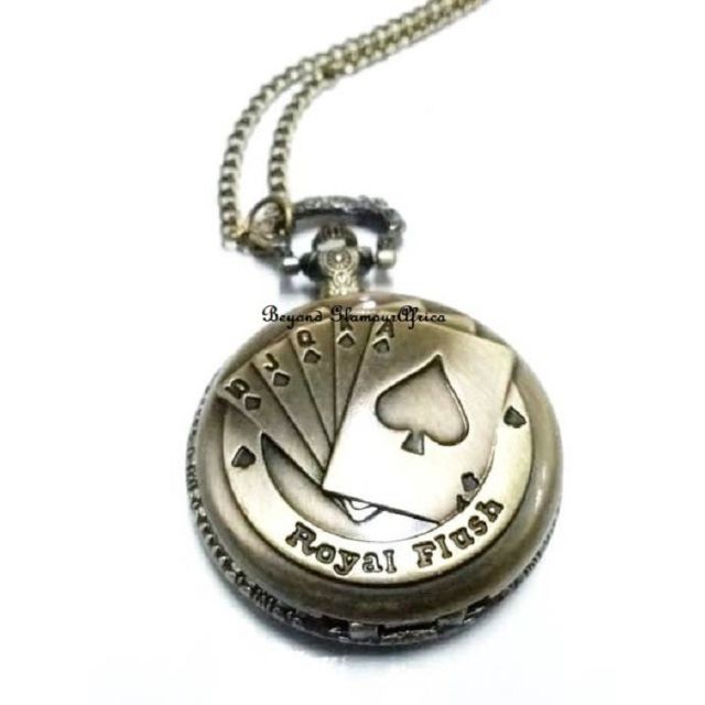 Brass Royal Flush Pocket Watches