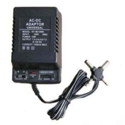 4 in 1 EU Plug + US Plug + UK Plug + AU Plug AC 100-240V to DC 12V 3A Power Adapter, Tips: 5.5 x 2.1mm, Cable Length: about 1.2m(Black)