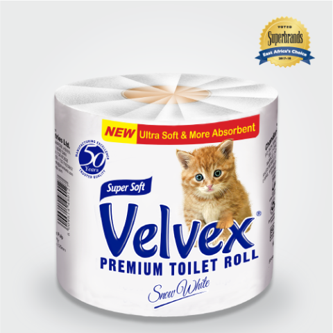 Velvex Toilet Tissue White 40s Wrapped