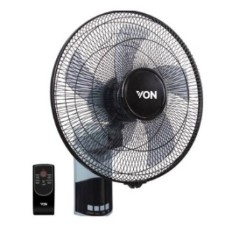 Von VSNJ6611K 16" Wall Fan - Black