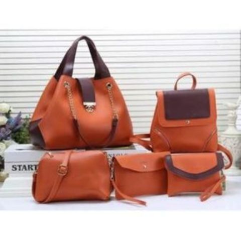 Fashion Lady Handbags 5 in 1 Set