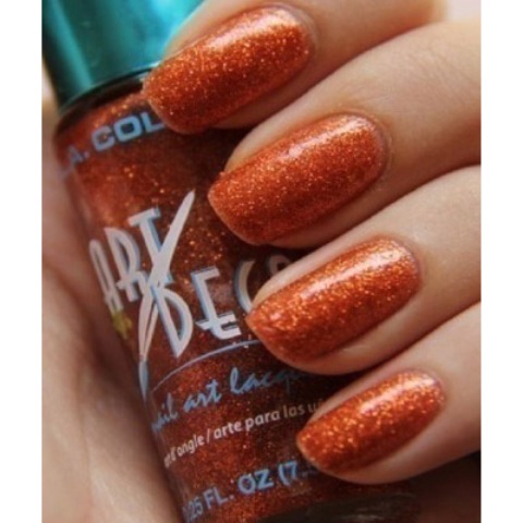 La Colors Art Deco Nail Art Polish  Copper Glitter CNA942