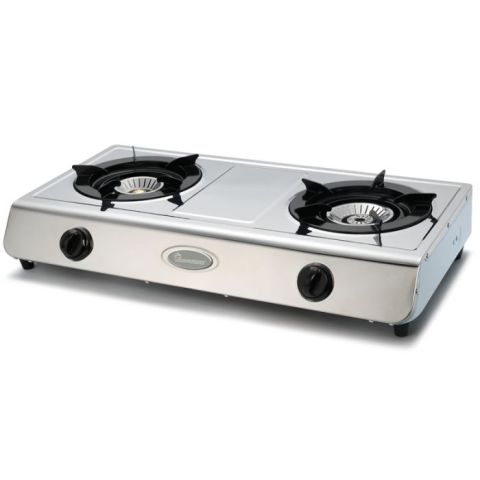 Ramtons Gas Cooker 2 Burner Stainless Steel- Rg/514