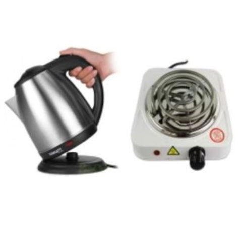 Scarlett Electric Kettle 2Litres + FREE Single Spiral Hotplate