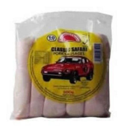 Farmers Choice Classic Safari Pork Sausage 500g  10 Pieces