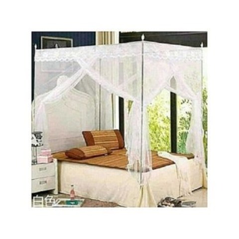 4 * 4 * 6 – Mosquito Net with 4 Metallic Stands6 – Mosquito Net with 4 Metallic Stands