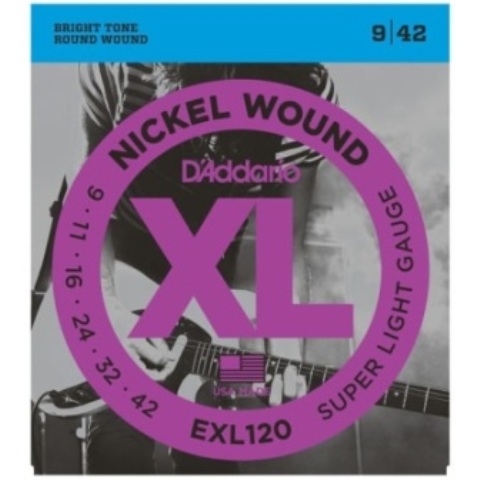 D’Addario EXL120 Nickel Wound, Super Light Guage, 09-42
