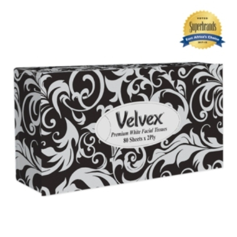 Velvex Facial Tissues Black 140sheets 24s