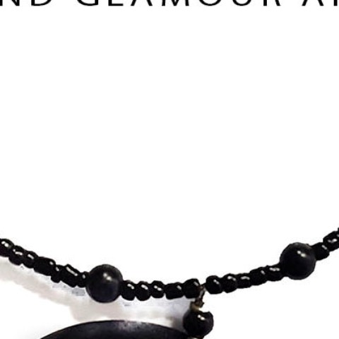 Ladies Black Wooden Necklace
