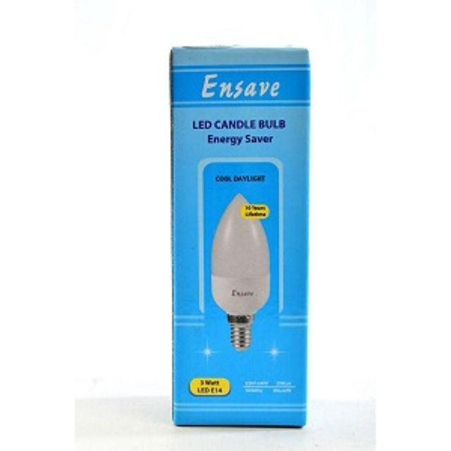 Ensave Led Candle 3 Watts E27 Ww