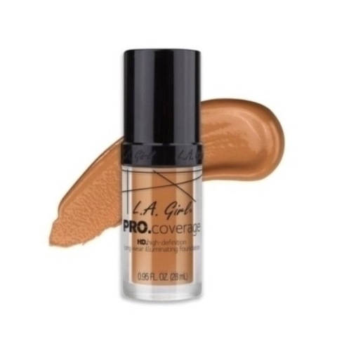 La Girl  Pro Coverage Illuminating Foundation Tan -GLM649