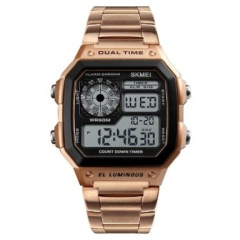Skmei Mens Top Luxury Digital Army Sports Watch 1335 – Gold