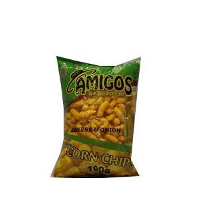 Amigos Corn Chips Cheese & Onion 100 g