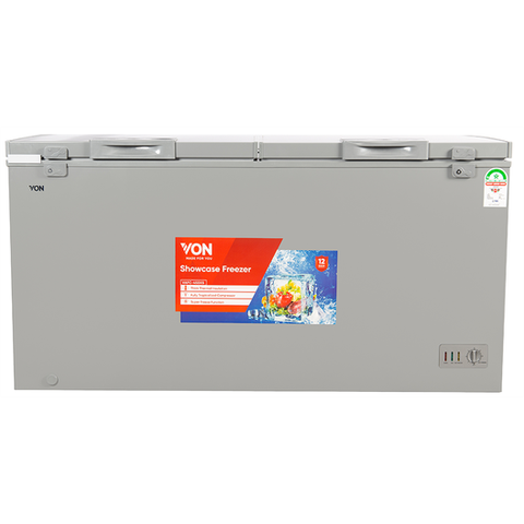 Von VAFC-45DXS Chest Freezers, 445L - Grey