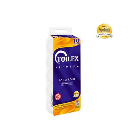 Toilex Premium Unwrapped White Toilet Tissue 10X4 pack