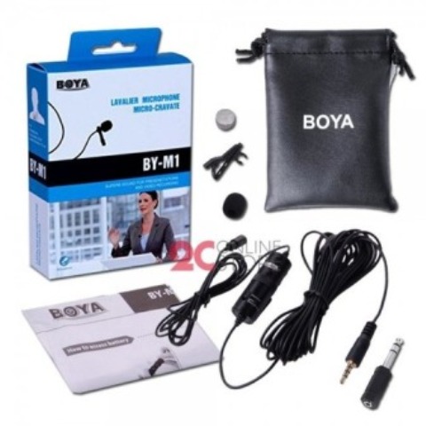 BOYA BY-M1 OMNIDIRECTIONAL LAVALIER MICROPHONE FOR DSLR & MOBILE