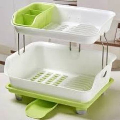 2 tier Dish Drainer Drying Rack