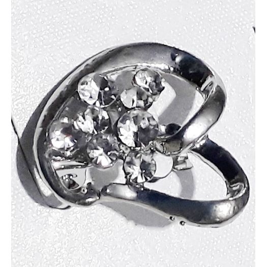 Womens Silver Vintage swirl Brooch