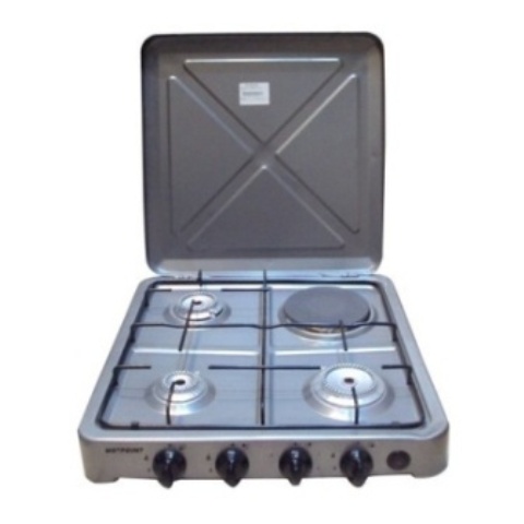 Von 0-431.S/ VAC4F300S 3 Gas 1 Electric Cooker - Silver