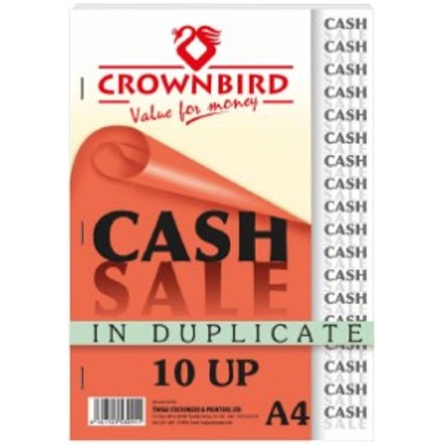 Crownbird Cash Sale Books A4