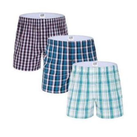 Fashion Cotton 3pcs Men Boxers Multicoured