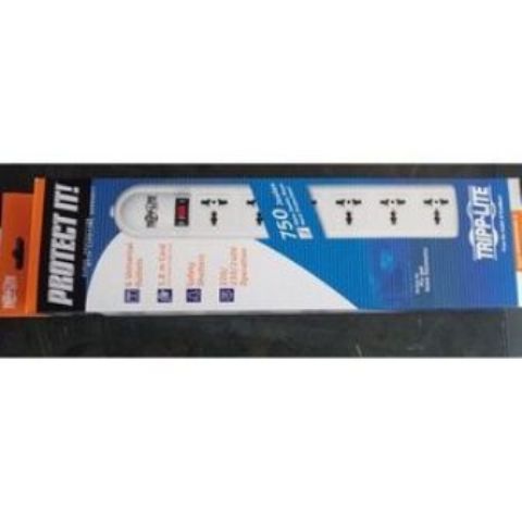 Tripp Lite Tripplite SUPER6OMNI extension cable, 230V 6-Universal Outlet Surge Protector, British Plug, 750 Joules extension socket