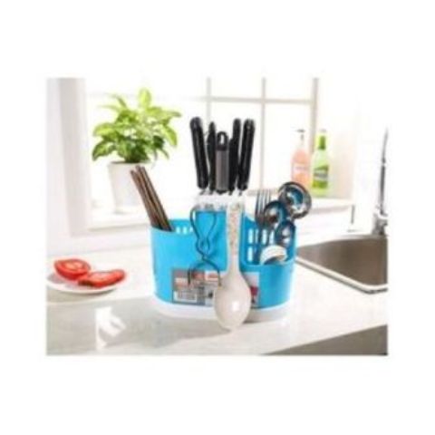 Creative Plastic Kitchen Knife Holder Multifunctional Kitchen Knife Ceramic Fork Storage Rack Knife Stand Inserted Knife Block