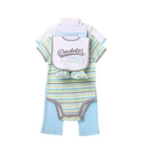 Boys Short Sleeved Tops & Pants 5 Piece Set - Daddy's Little Star