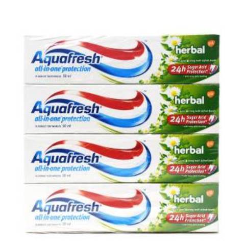 Aquafresh Herbal 50ml x 12 boxes