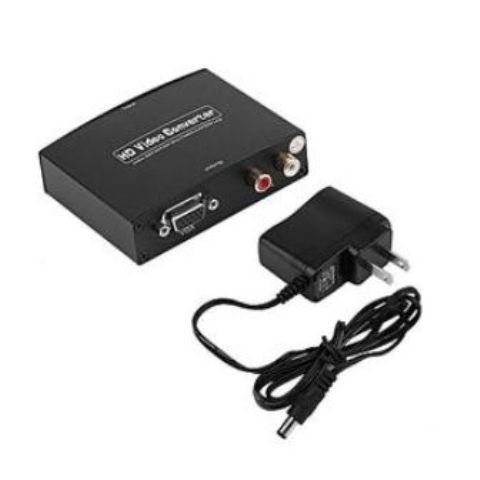 1080P VGA+R/L to HDMI Extractor Converter Audio Splitter LED Indication
