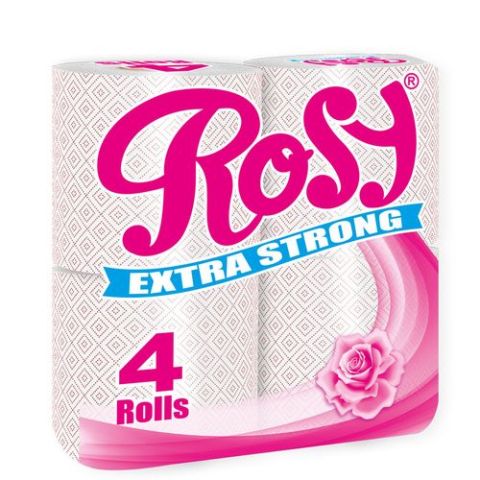 Rosy Toilet Tissue Printed 4s Unwrapped