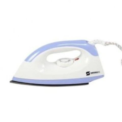 8I406- Dry Iron Box – 1000W – White & Blue