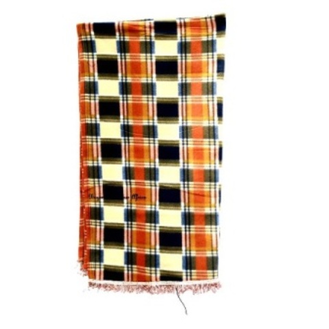 Beige/green Soft Cotton Shawl