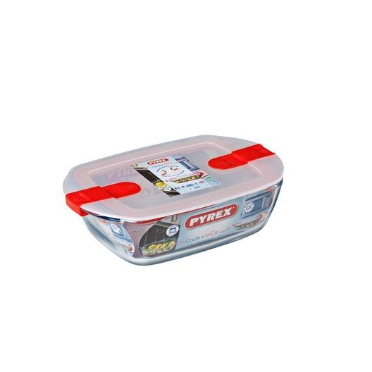 Pyrex Cook & Heat Rectangle Dish + Lid 28x20cm