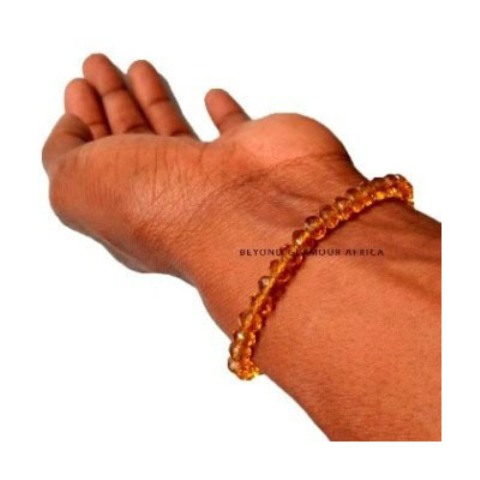 Ladies Small Orange Crystal Bracelet