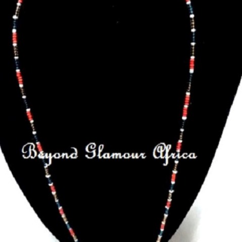 Small Multi color beaded necklace