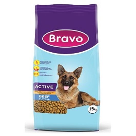 Bravo Active Beef Flavour 15 Kg